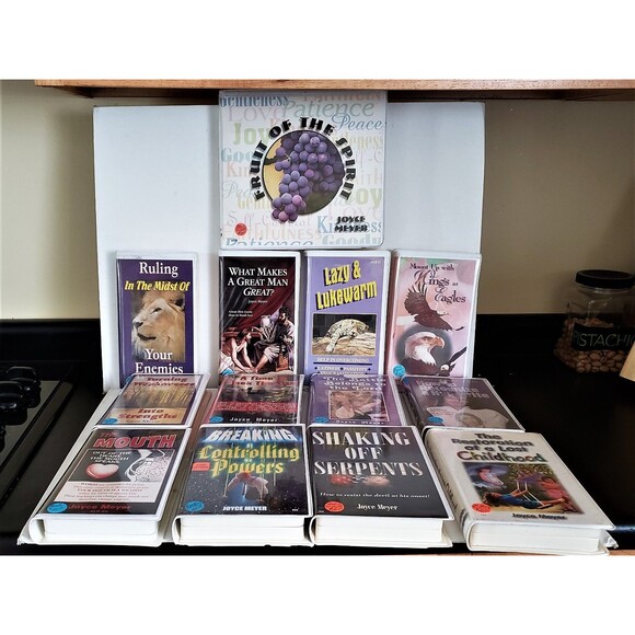 WOW JOYCE MEYER Large OOP VHS Collection Many Rarities Christmas Gift Special! - Picture 1 of 9